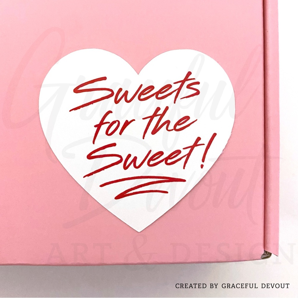 Sweets For The Sweet- 2" (inches) (96ct.) Stickers - Picture 2 of 3